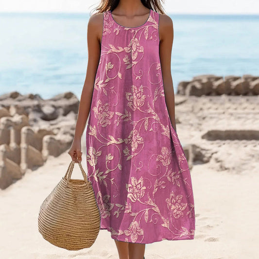 Печатана дамска ежедневна рокля