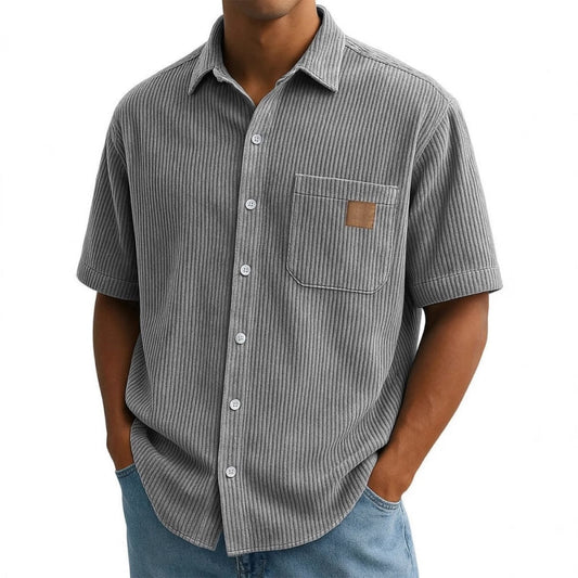 Мъжки ризи с къс ръкав и винтидж ревери