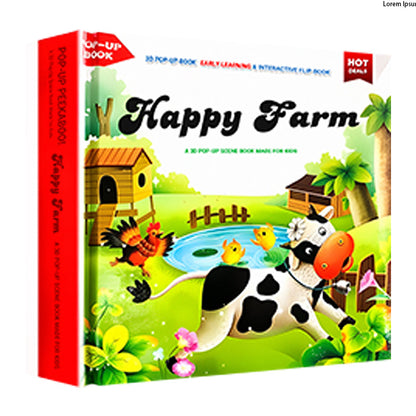 📚Вълшебна 3D книга за животни – историите оживяват пред очите ви!