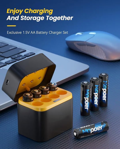 ✨2025 ГОРЕЩА РАЗПРОДАЖБА – 50% ОТСТЪПКА🔋🔋 Умна кутия за зареждане и съхранение на батерии 💡Защита от презареждане