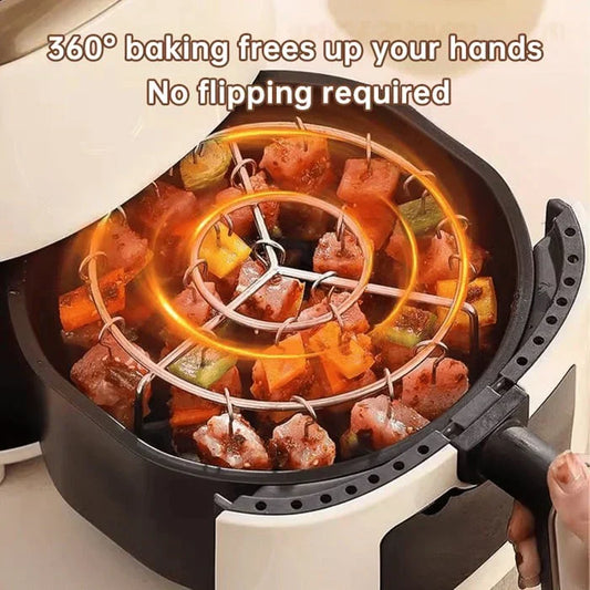🥩Фритюрник за въздушно пържене Барбекю грил Вертикален грил за кебап + безплатни термоустойчиви ръкавици🍤