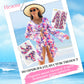 🌞 S-2XL 🏖️ Дамски моден многоцветен печатан бански от 3 части 👙