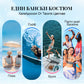 🌞 S-2XL 🏖️ Дамски моден многоцветен печатан бански от 3 части 👙