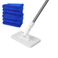 Плосък моп с дръжка от неръждаема стомана, с кърпички за многократна употреба, които могат да се мият