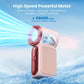 💨Мини ръчен вентилатор с LED дисплей –👍5-скоростен турбо джобен вентилатор.✨USB презареждаем, високоскоростно охлаждане за пътуване и грим. Перфектен подарък. Преносимо охлаждане.
