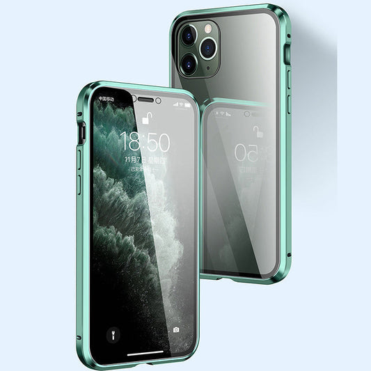 Магнитен двустранен стъклен кейс за серия iPhone