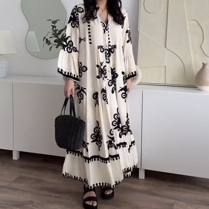 💕Подгъва Ruffle жените свободни Midi рокли