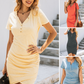 🔥Лятна продажба, 40% разстояние👗Дамска ежедневна мини рокля с плисета😍