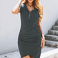🔥Лятна продажба, 40% разстояние👗Дамска ежедневна мини рокля с плисета😍