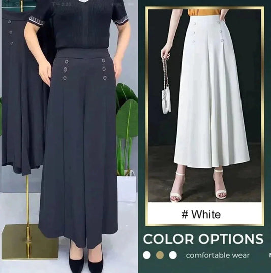 🔥2025 Луксозна ексклузивна разпродажба ✨ Леки, подчертаващи фигурата плисирани панталони с широки крачоли