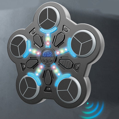 Блутут музикален боксерски апарат за деца – Светлини, забавление и тренировка в едно! 🥊🎵