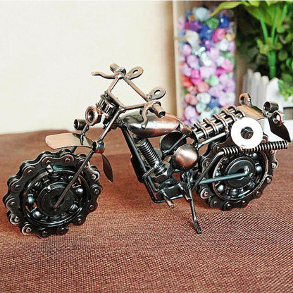 🏍️Ръчно изработен модел на мотоциклет от ковано желязо