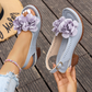 СЕГА С 30% ОТСТЪПКА! 🌸 Дамски сандали с 3D флорални мотиви – регулируема каишка и елегантен дизайн 👠