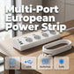 🔌 Удължител с 4 контакта, индивидуални прекъсвачи и USB портове | 2 USB-A + 2 USB-C, 8-в-1 зарядна станция – защита от пренапрежение, подходящ за монтаж на стена за домашния офис 🏠✨