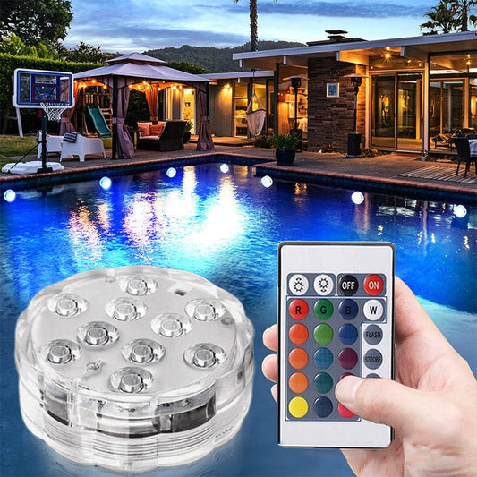 💧 50% ОТСТЪПКА! 🏊 Водоустойчива LED Осветление за Басейн с Дистанционно Управление – Многоцветно, Енергийно Ефективно & Идеално за Атмосфера ✨