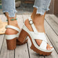 👡Дамски сандали с платформа и кръстосани ремъци✨