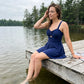 🌊👙 Дамски бански в стил рокля, А-силует, със секси изрязан дизайн.