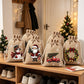 🎅 50% OFF NOW! 🎄 Christmas Drawstring Gift Bags – Santa, Snowman & Reindeer Prints, Reusable Holiday Treat Bags for Gifting & Party Favours