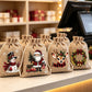 🎅 50% OFF NOW! 🎄 Christmas Drawstring Gift Bags – Santa, Snowman & Reindeer Prints, Reusable Holiday Treat Bags for Gifting & Party Favours