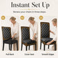 🪑  ✨ Washable Stretch Chair Cover – Baroque Gilded Print, High‑Density Elastic Fabric ✨
